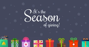 premium  Template: Presents Holiday Facebook Post
