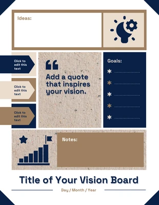 Free  Template: Blank Editable Online Vision Board