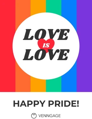 Free  Template: Love Is Love Pinterest Post