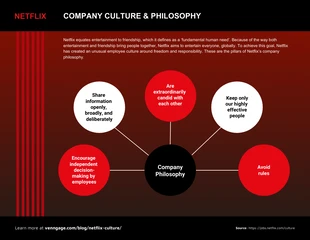 premium  Template: Netflix Culture Freedom and Responsibility Mind Map