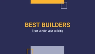 Purple And Yellow Minimalist construction business cards - Página 2