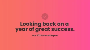 premium  Template: Relatório anual da Pink NonProfit