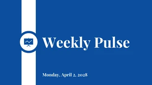 Free  Template: Pulse Weekly Update