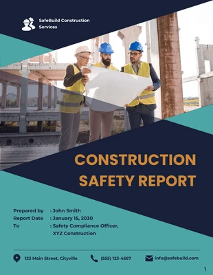 business  Template: Construction Safety Report