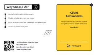 Nanny Services Business Card - Pagina 2