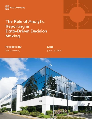 Free  Template: Data-Driven Decision Making: Analytic Reporting Report