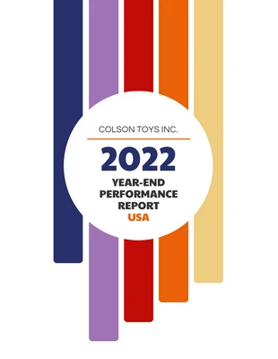 Free  Template: Rapport annuel de fin d'année rétro