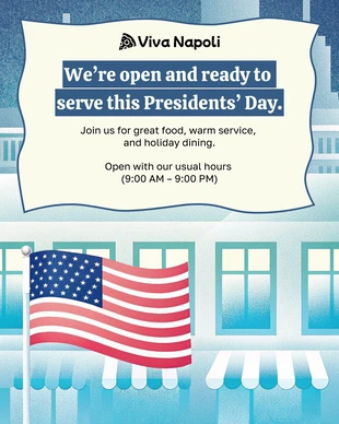 Free  Template: Avis relatif aux opérations de la Journée du Président (publication Facebook)