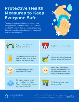 Free  Template: Protective Measures Poster