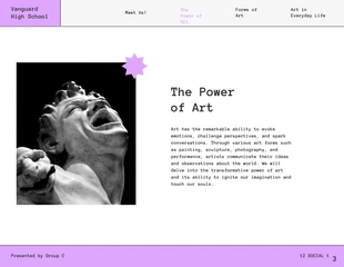 Purple and White Illustration Group Project Education Presentation - Página 3
