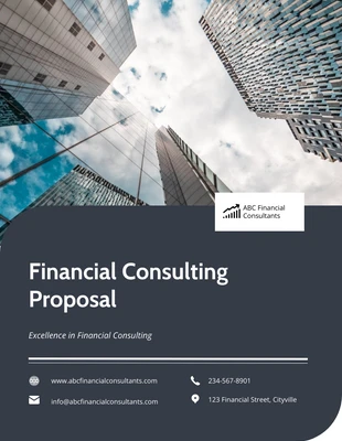 Free  Template: Financial Consulting Proposal