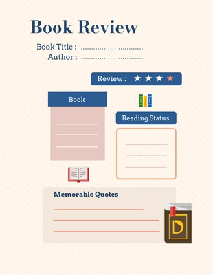 Free  Template: Modern Simple Chocolate Book Review Schedule Template