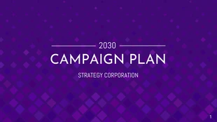business  Template: Plano de campanha de negócios