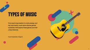 Colorful Yellow Simple Shape Music Presentation - page 3