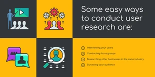 business  Template: Yellow User Research Twitter Post