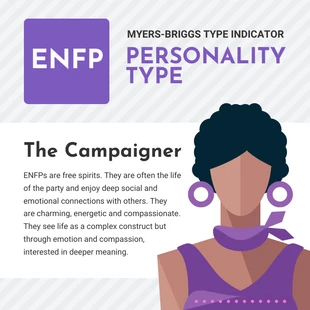 premium  Template: Postagem no Instagram do tipo de personalidade ENFP