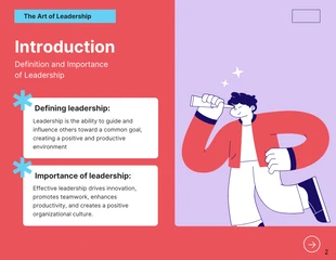 Modern Minimalist Illustrate Leadership Presentation - صفحة 2
