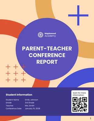 premium  Template: Parent-Teacher Conference Report