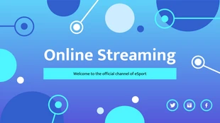 Free  Template: Blue eSports YouTube Banner
