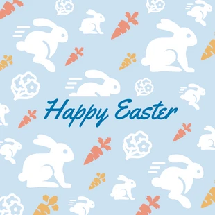 Free  Template: Happy Easter Card