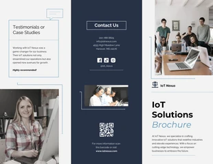 business  Template: IoT Solutions Brochure