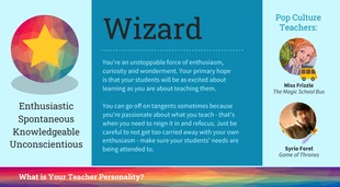 Free  Template: Wizard Teacher Personality