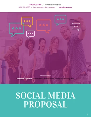 business  Template: Lustiger Vorschlag für Social Media Marketing