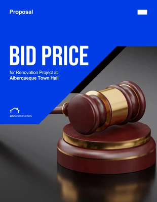 Free  Template: Bid Price Proposals