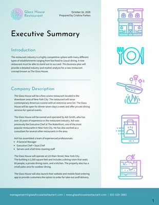 premium  Template: Business Executive Summary Example