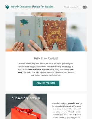 Free  Template: Weekly Newsletter Template