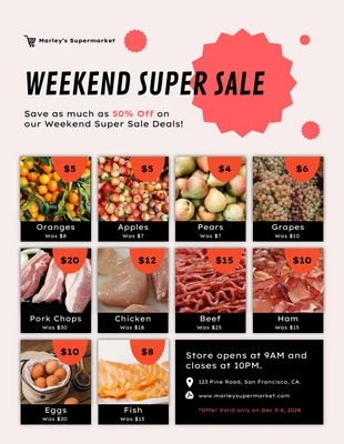 premium  Template: Grocery Direct Email Flyer Template