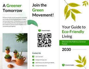 premium  Template: Eco-Friendly Practices Brochure