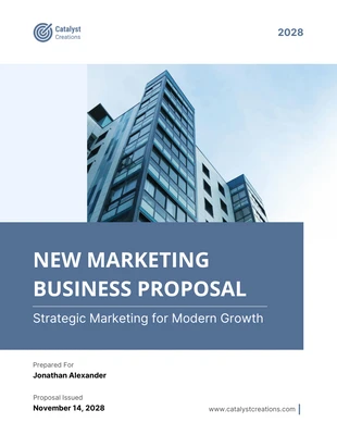 business  Template: Nouvelle proposition commerciale de marketing