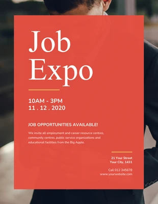 business  Template: Job Recruitment Event Poster