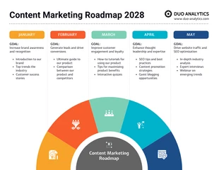 premium  Template: Light-Content-Marketing-Roadmap