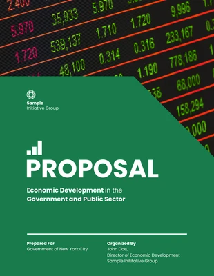 Free  Template: Propuesta de Desarrollo Económico