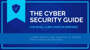 business  Template: Apresentação sobre segurança cibernética da Electric Blue