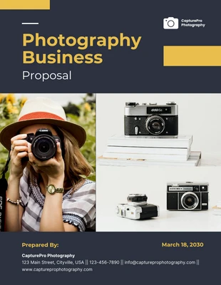 business  Template: Geschäftsvorschlag für Fotografie