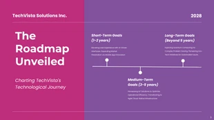 Maroon and Purple Clean Minimalist Roadmap Presentation - Seite 3