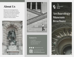 business  Template: Archaeology Museum Brochure