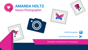business  Template: Nature Photographer Business Card