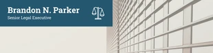 Free  Template: Banner de capa do LinkedIn com perfil jurídico vintage