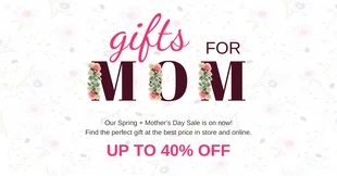 business  Template: Venta de flores Día de la Madre en Facebook