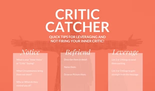 Free  Template: Elegant Critic Catcher Infographic Template