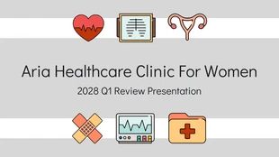 business  Template: Healthcare Clinic Services Quarterly Presentation
