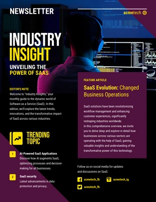 Free  Template: Industry Insights Newsletter
