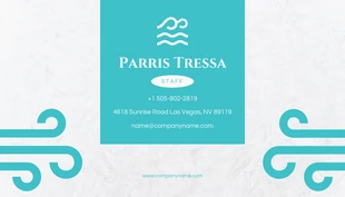 Light Blue And White Modern Texture Cleaning Business Card - page 2