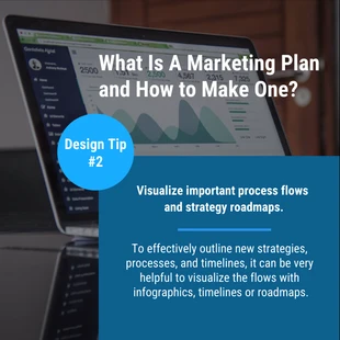 business  Template: Postagem do Instagram do plano de marketing azul