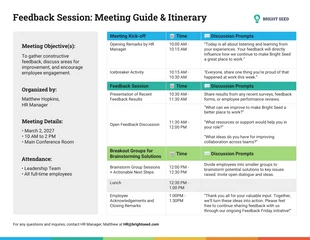 business  Template: Guía y agenda de reunión para profesionales de recursos humanos.