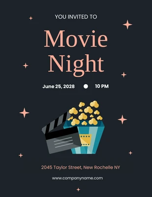 Free Movie Night Invitation Templates - Venngage